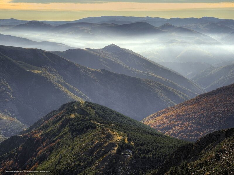 Mountain Range at Dawn
