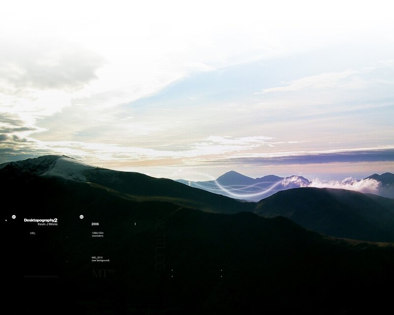 Mountain Range at Dusk — Black, Serene