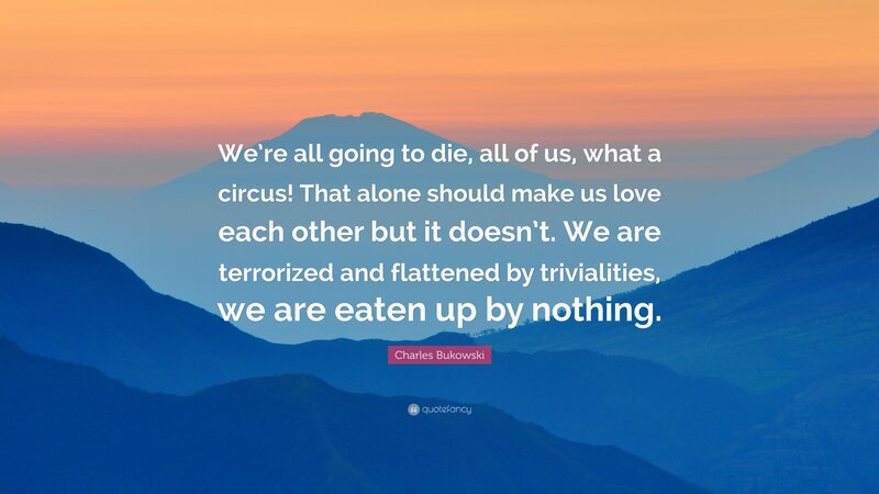 Mountain Range at Sunset — Blue, Serene, Photograph, Quote