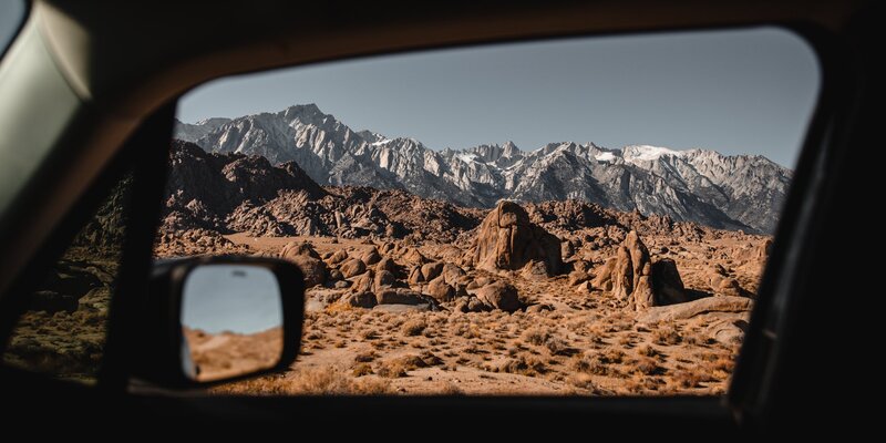 Mountain Range from Car