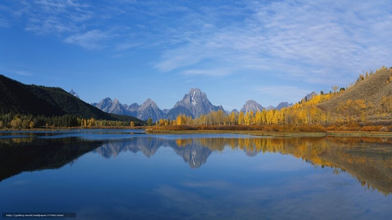 Mountain Range in Autumn — Blue, Serene, Photograph
