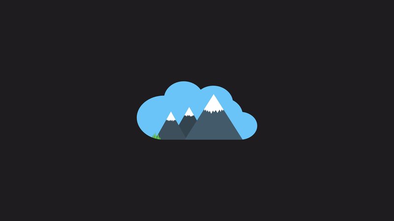 Mountain Range in Cloud