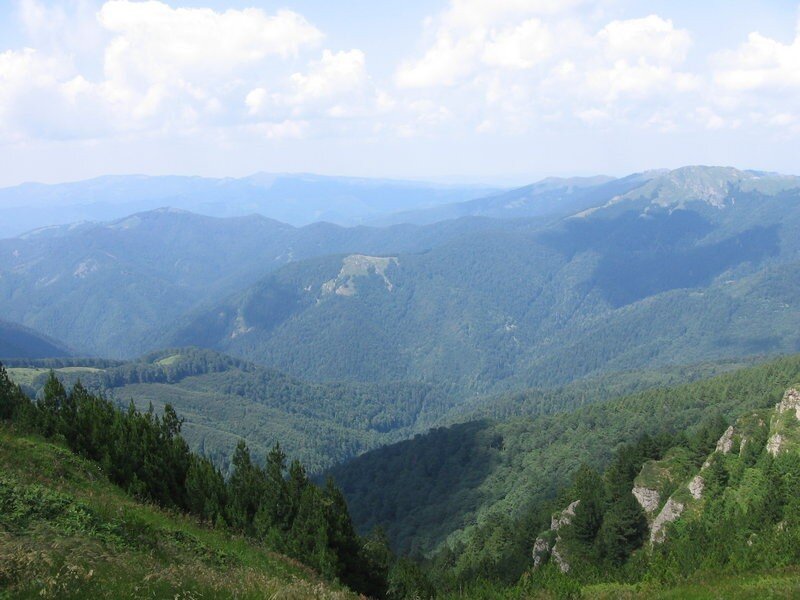 mountain range landscape