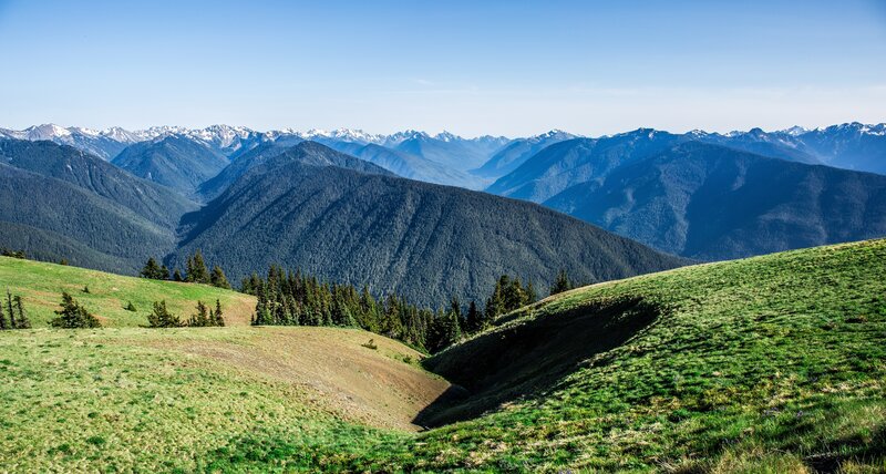 Mountain range landscape