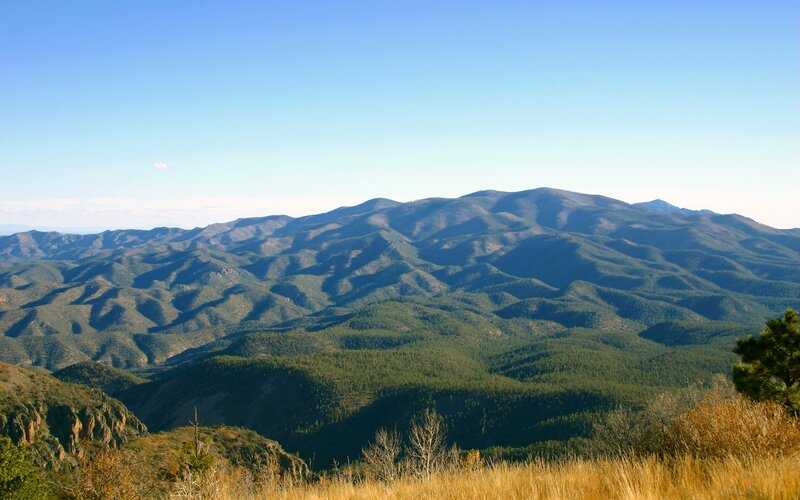 mountain range landscape