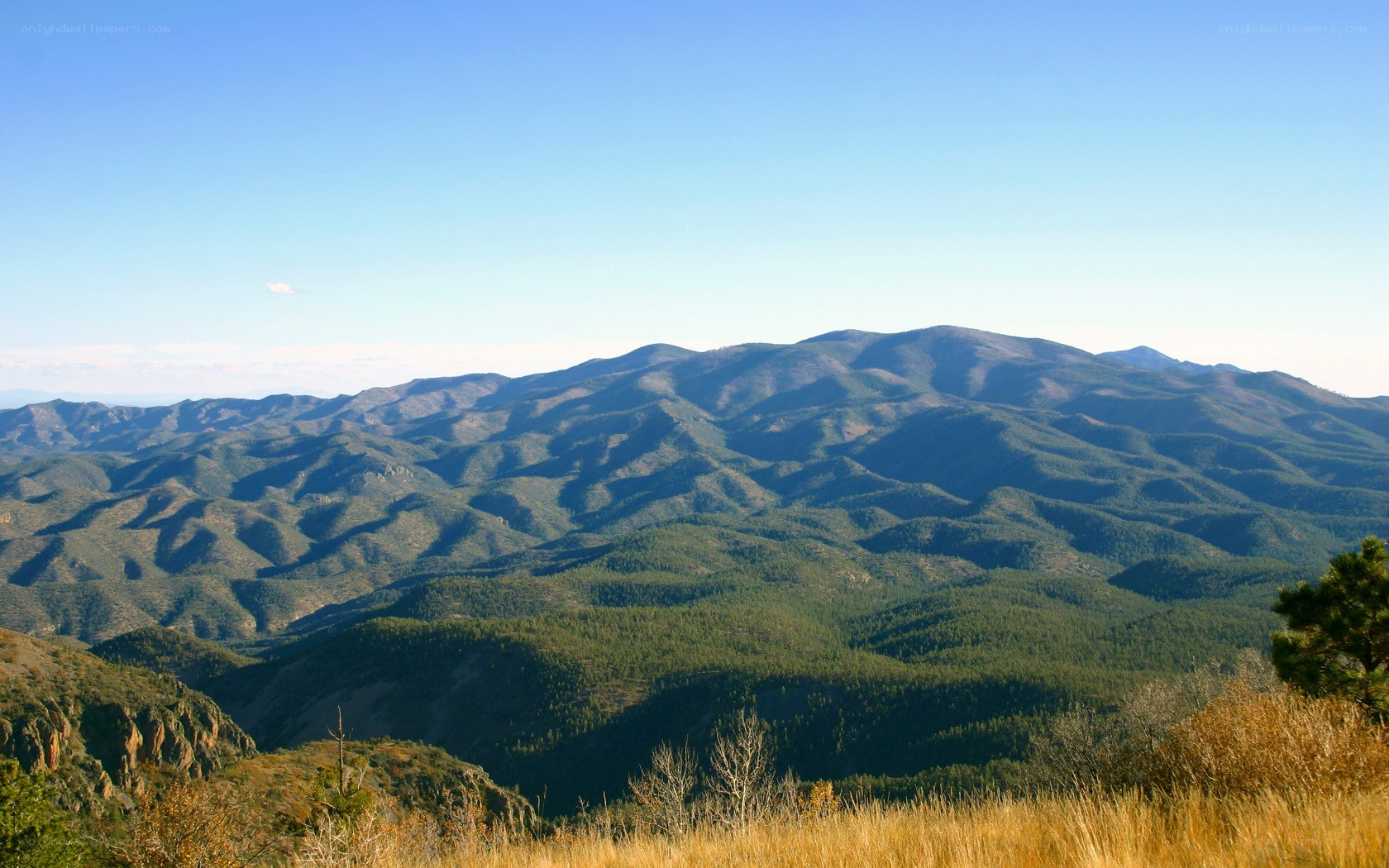 mountain range landscape