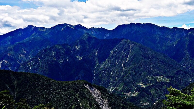 mountain range landscape