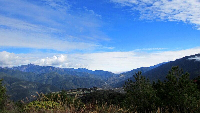 Mountain Range Landscape — Blue, Serene, Morning
