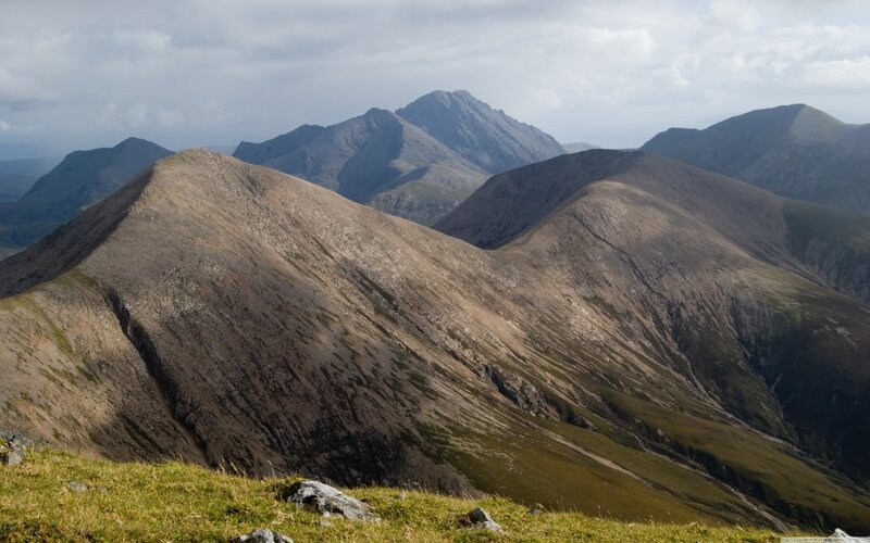 Mountain Range Landscape — Brown, Dramatic, Afternoon