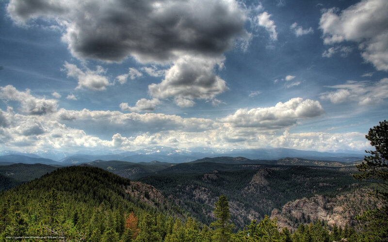 Mountain Range Landscape — Green, Dramatic, Afternoon