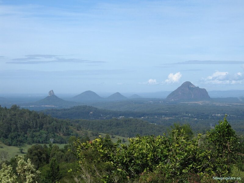Mountain Range Landscape — Green, Serene, Afternoon