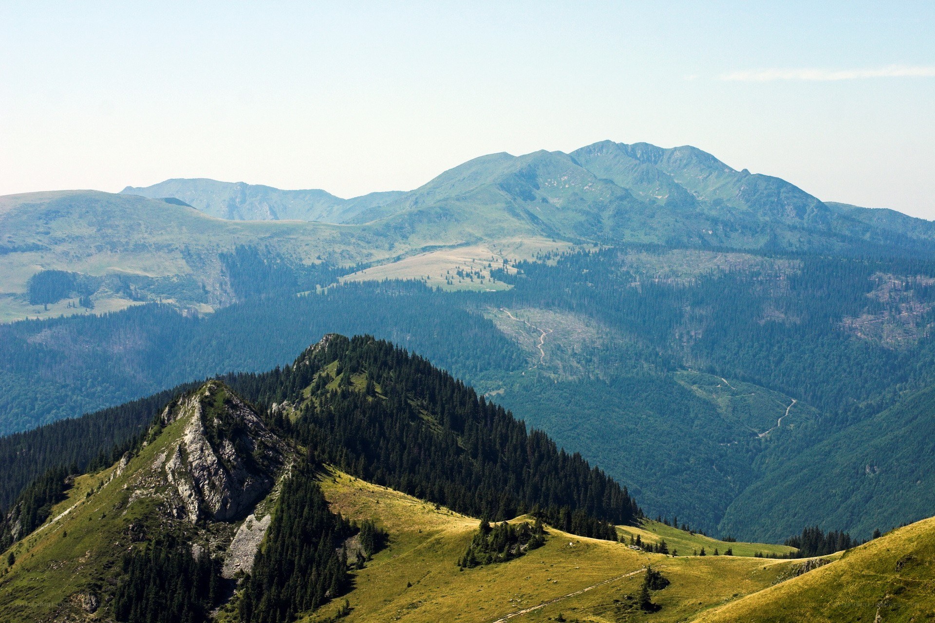 Mountain range landscape view