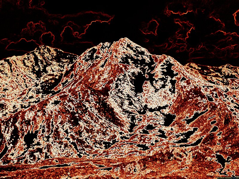 Mountain Range — Red