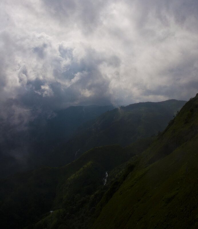 Mountain Range under Clouds — Green, Dramatic, Photograph, Valley
