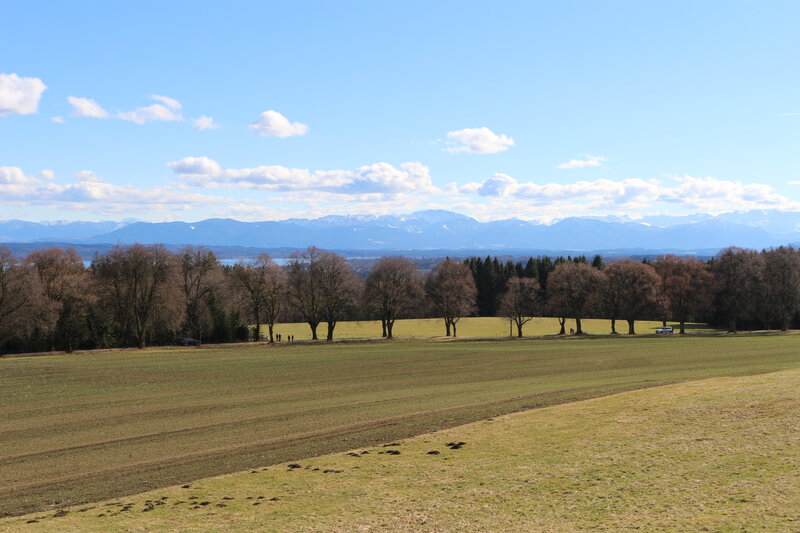 Mountain Range View — Blue, Serene, Afternoon, Photograph, Field