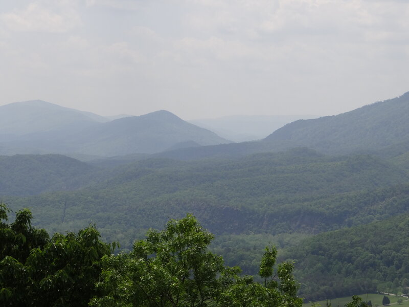 Mountain Range View — Green, Serene, Afternoon, Photograph