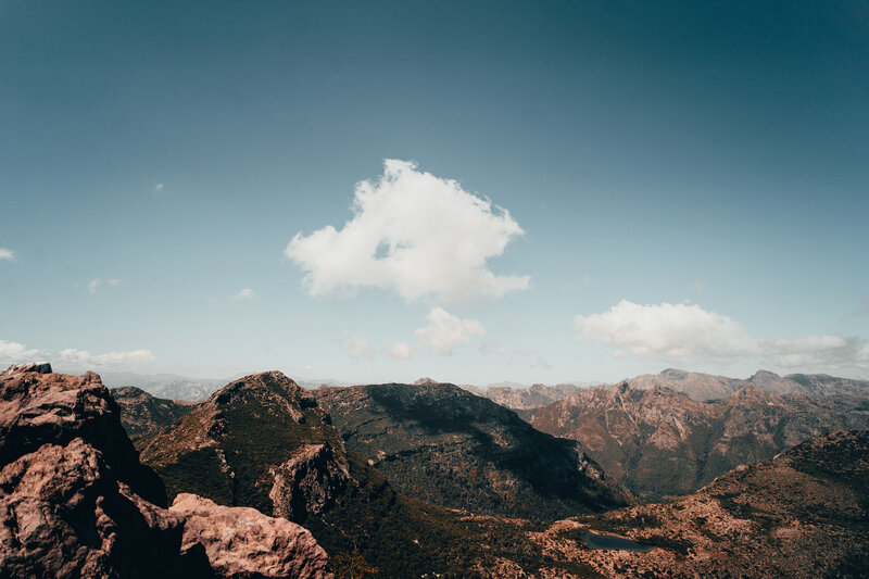 Mountain Range with Cloud