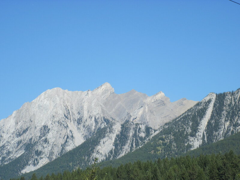 Mountain Range with Forest — Blue, Serene, Afternoon, Photograph, Sky