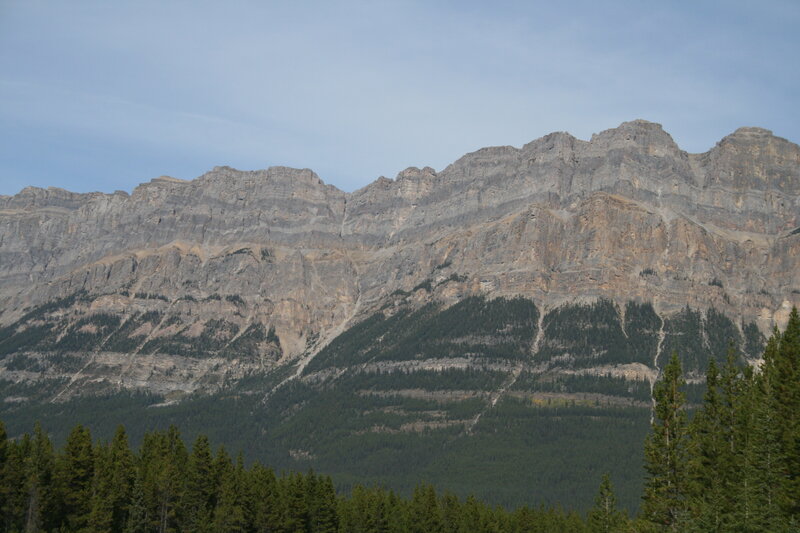 Mountain Range with Forest — Green, Serene, Afternoon, Photograph, Sky, Trees