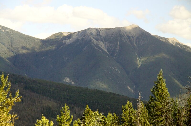 Mountain Range with Forest — Green, Serene, Afternoon, Photograph, Trees, Clouds, Valley