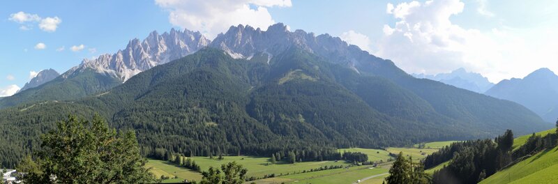 Mountain Range with Green Valley — Serene, Afternoon