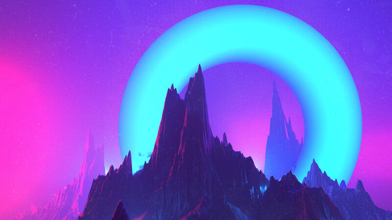 Mountain Range with Ring