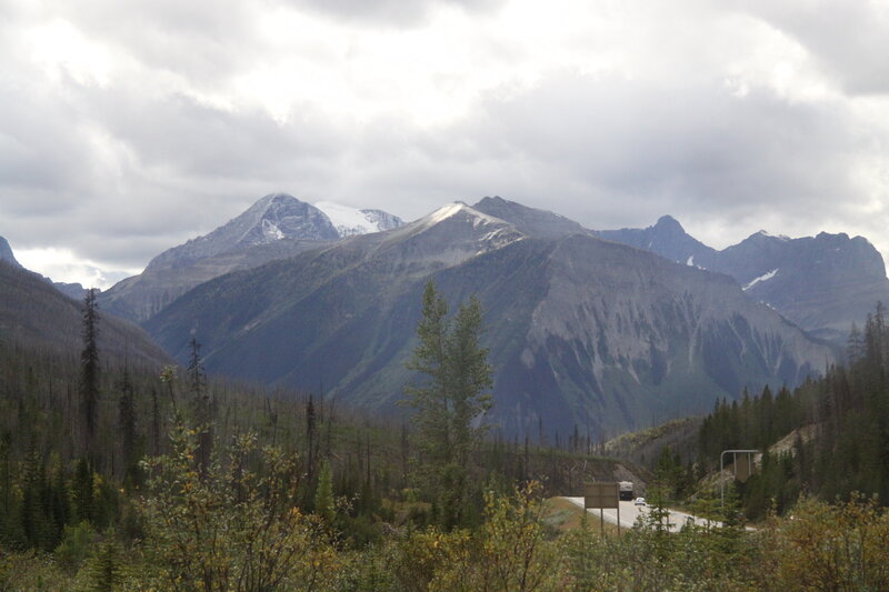 Mountain Range with Road — Green