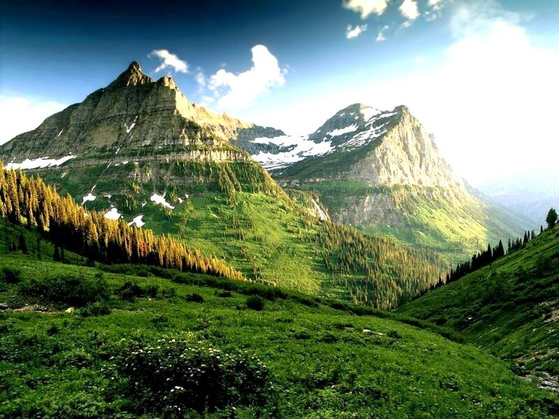 Mountain Range with Snow — Afternoon