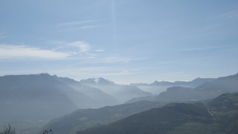 Mountain Range with Snow — Blue, Serene, Afternoon, Photograph, Snow-capped Peaks