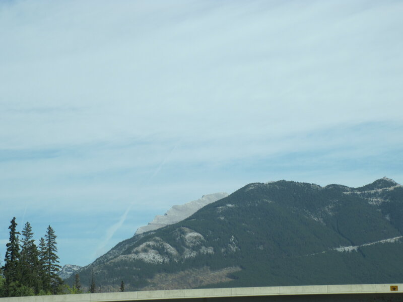 Mountain Range with Trees — Green, Calm