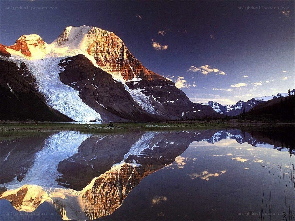 Mountain reflected in a lake