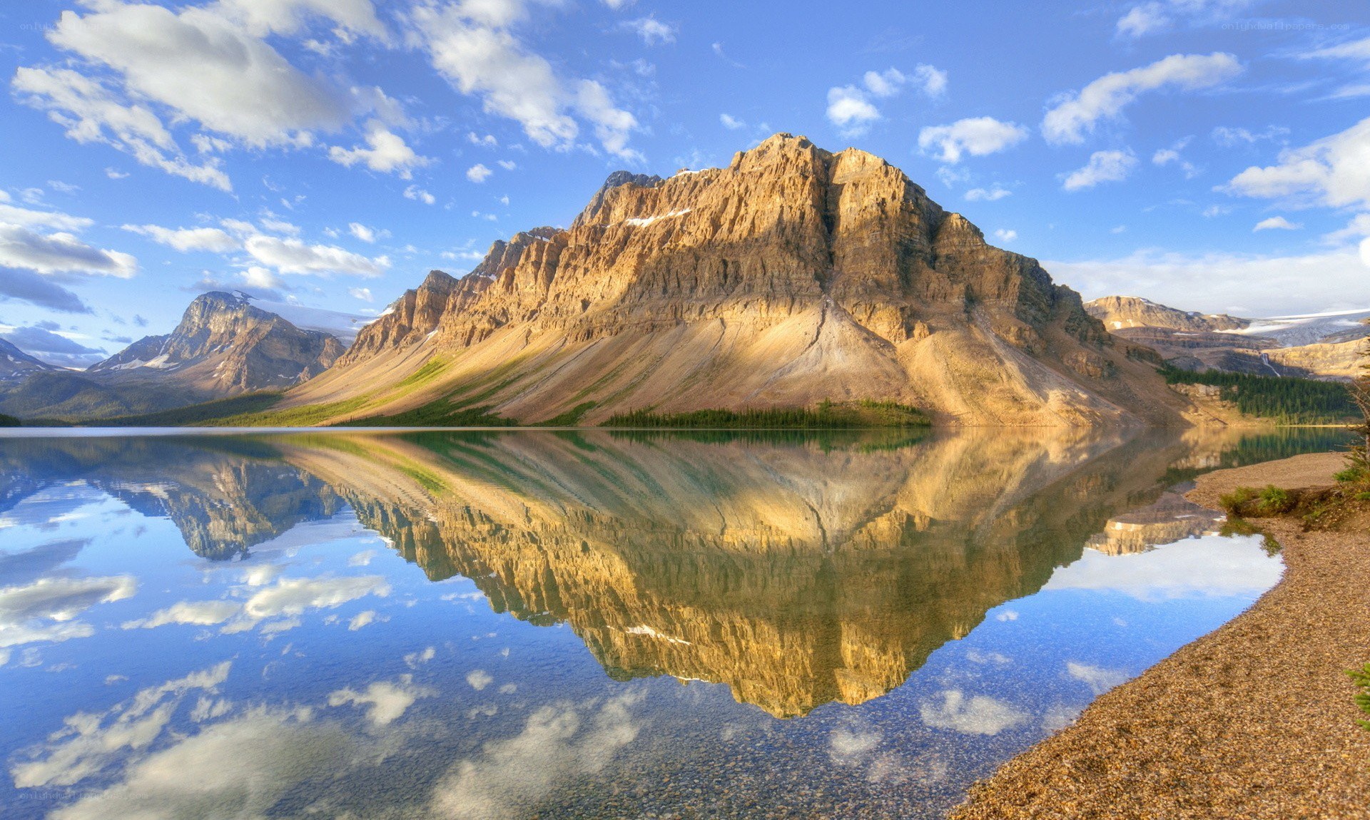 Mountain reflected in a lake