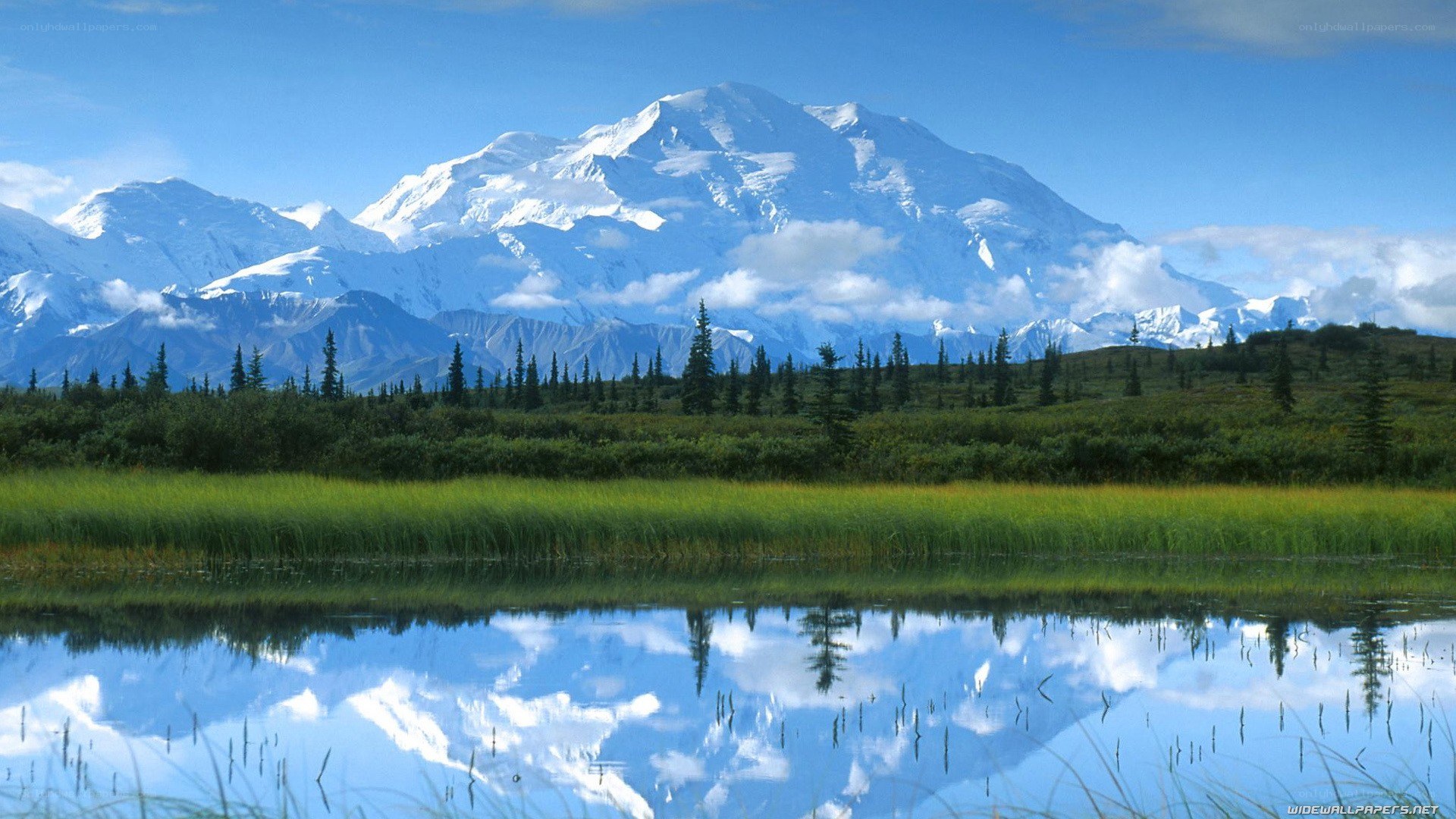 Mountain reflected in a lake