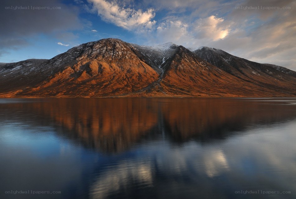 Mountain reflected in a lake