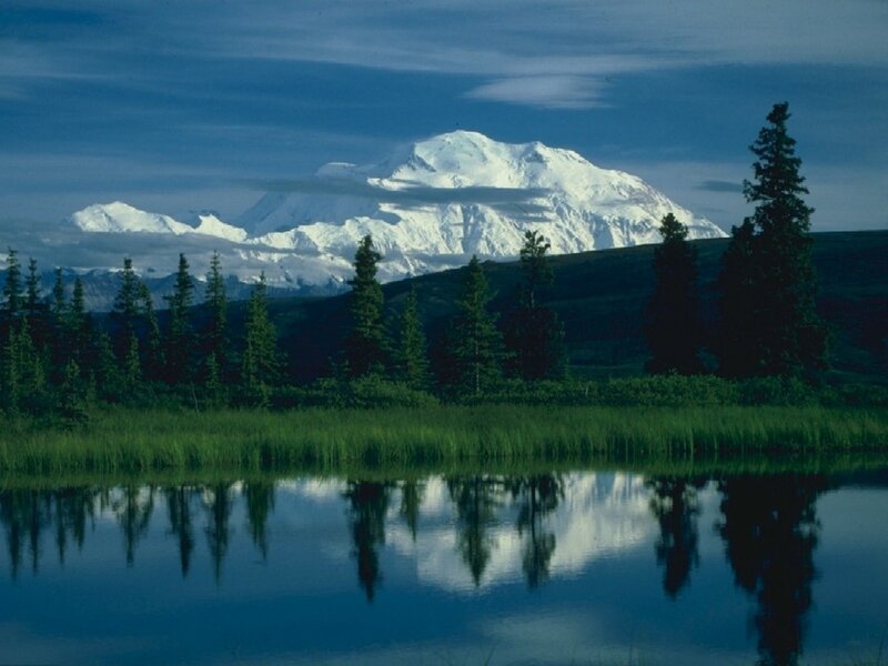 Mountain reflected in a lake