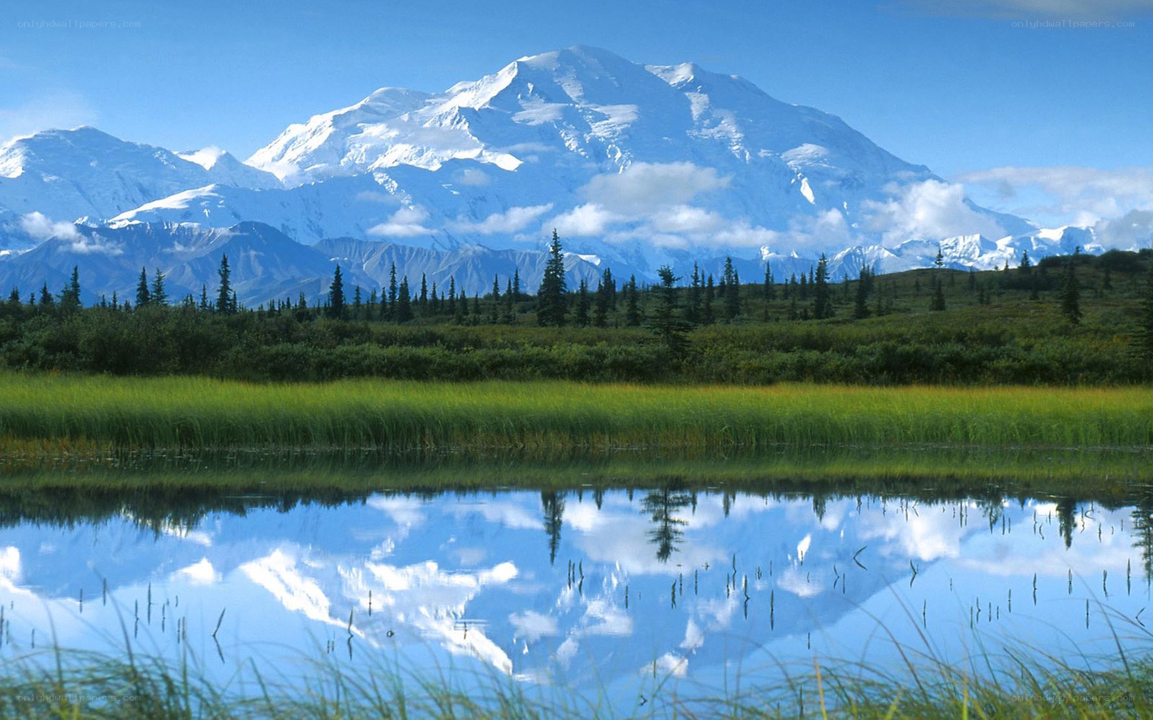 Mountain reflected in a lake