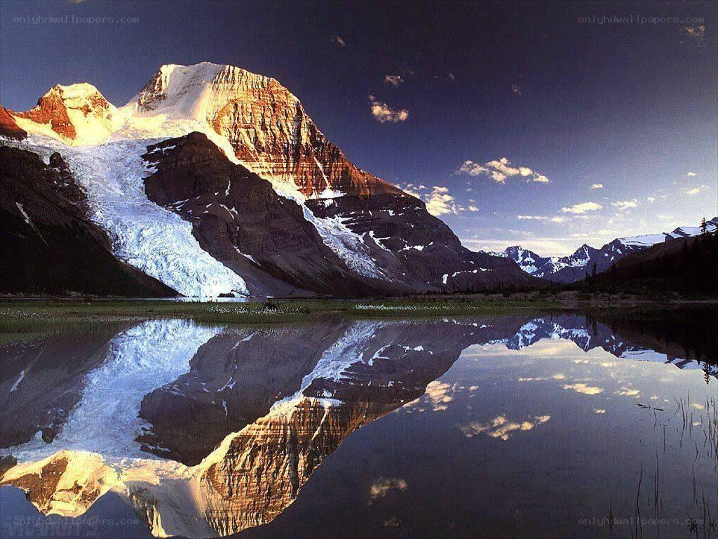 Mountain reflected in a lake