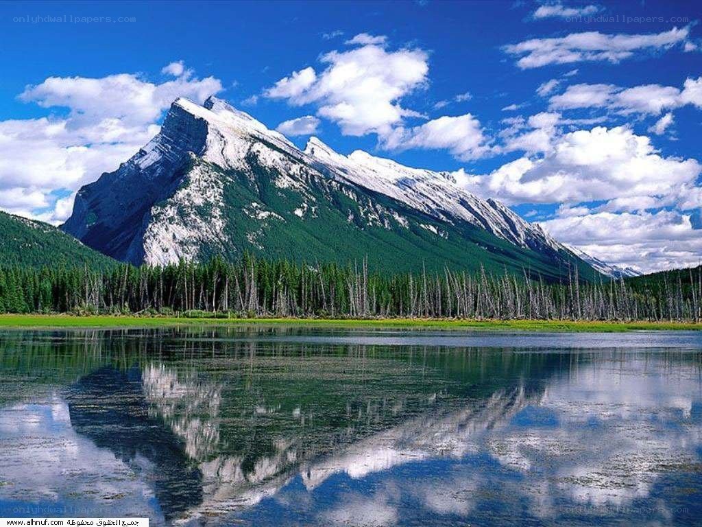 Mountain reflected in a lake