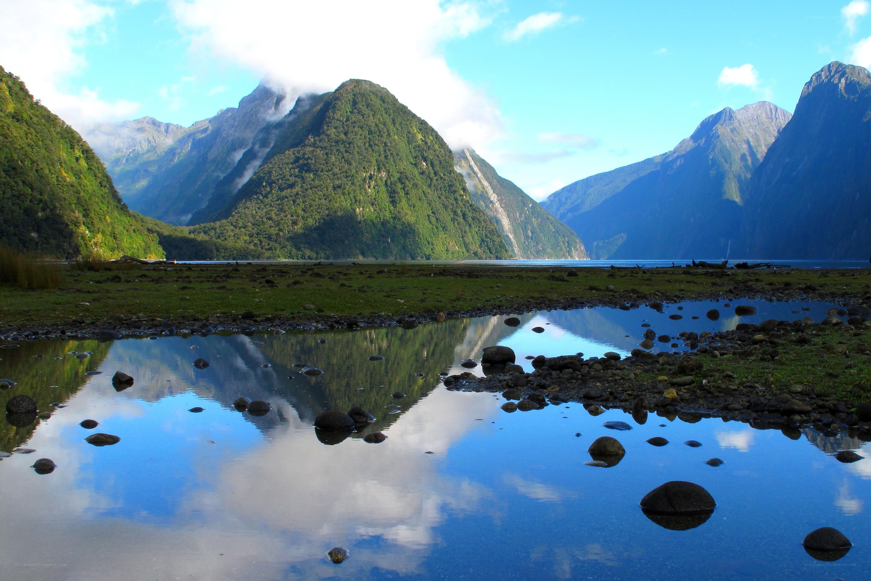 mountain reflection in a lake