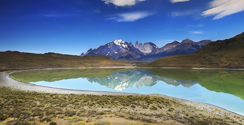 mountain reflection in a lake