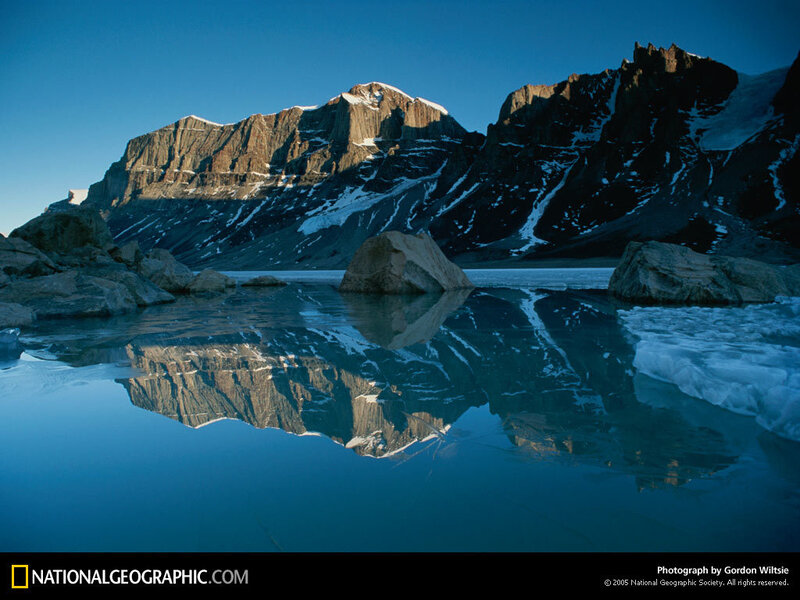 Mountain reflection in a lake