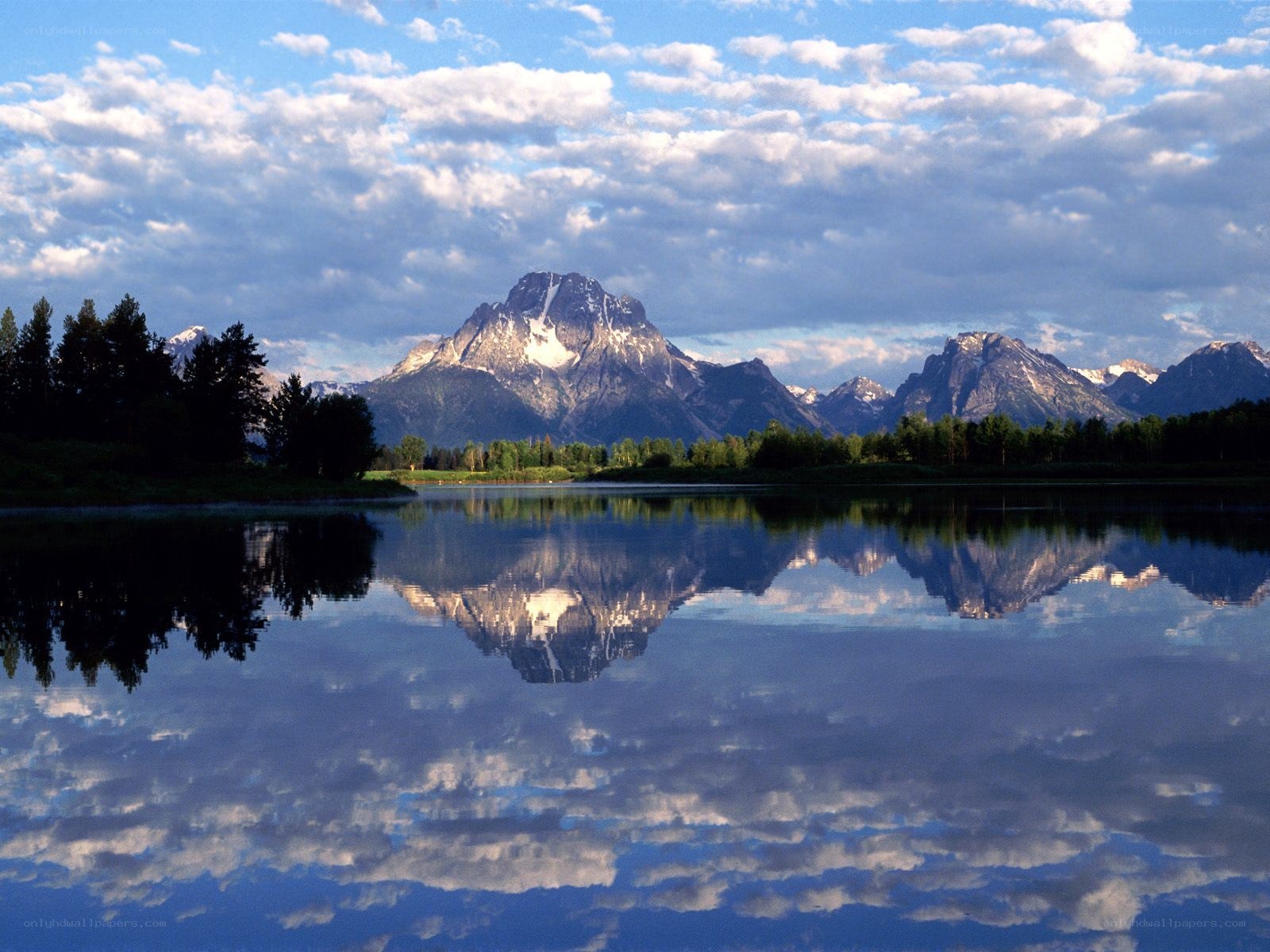 Mountain reflection in a lake