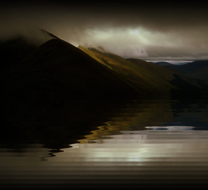 Mountain Reflection in Mist