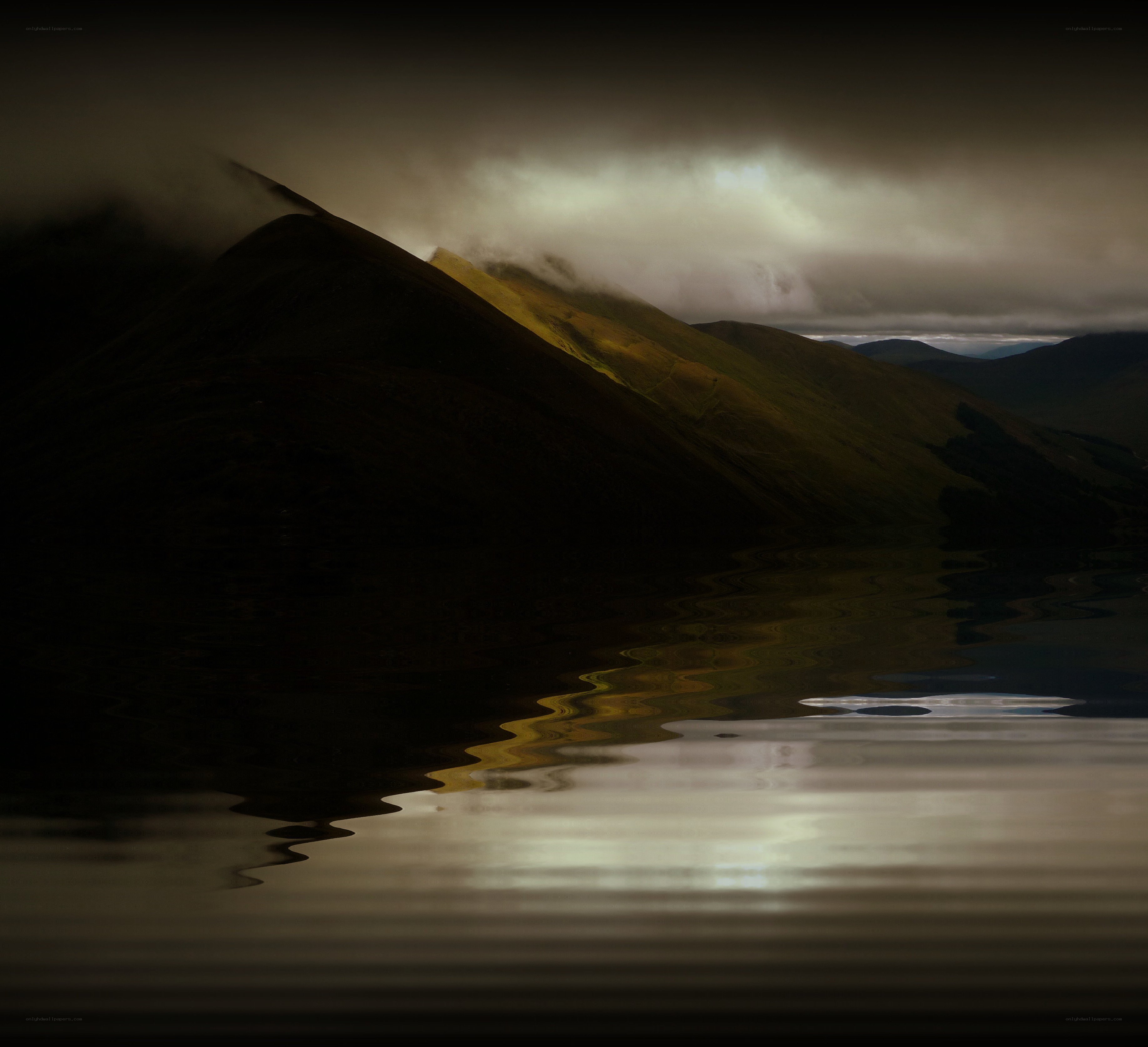 Mountain Reflection in Mist