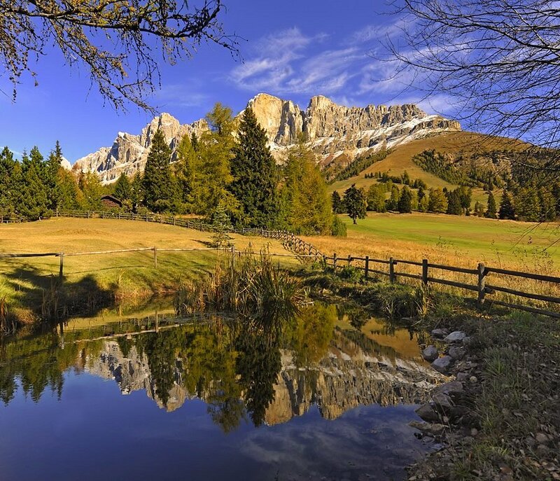 Mountain Reflection in Pond