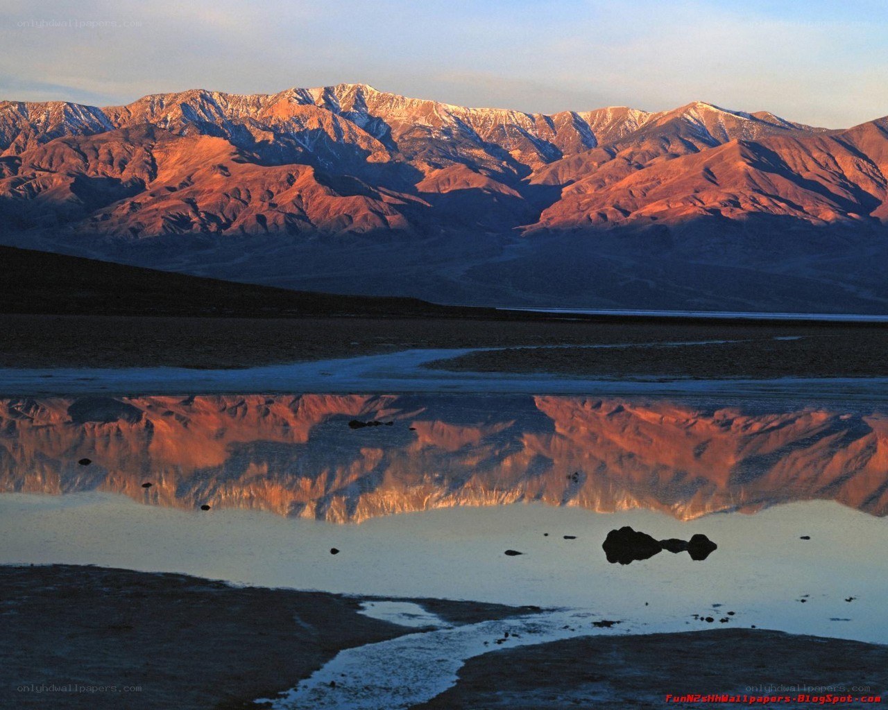 mountain reflection in water