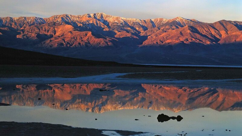 mountain reflection in water