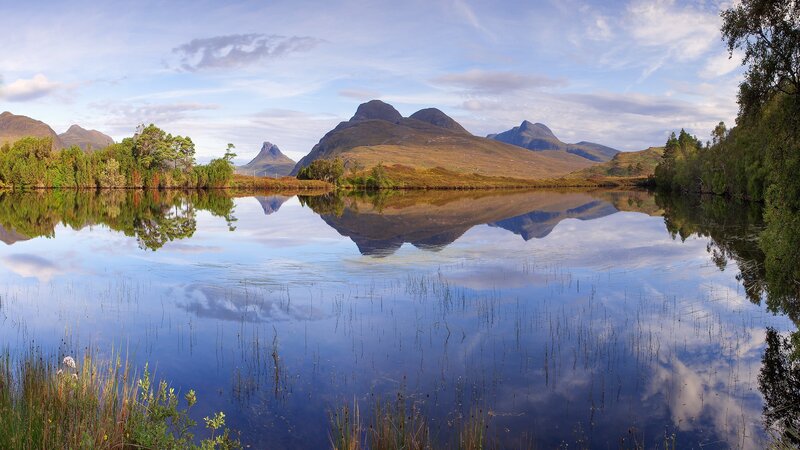 Mountain Reflections in Lake