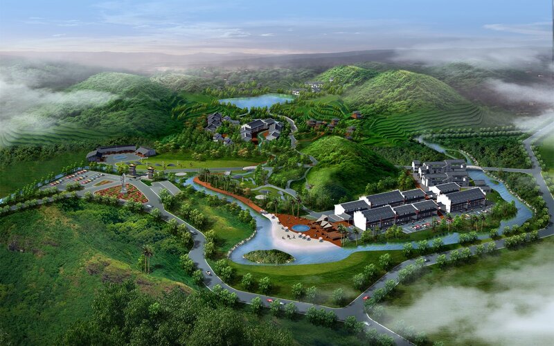 Mountain resort landscape design