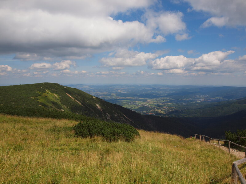Mountain Ridge Landscape — Green, Serene, Afternoon